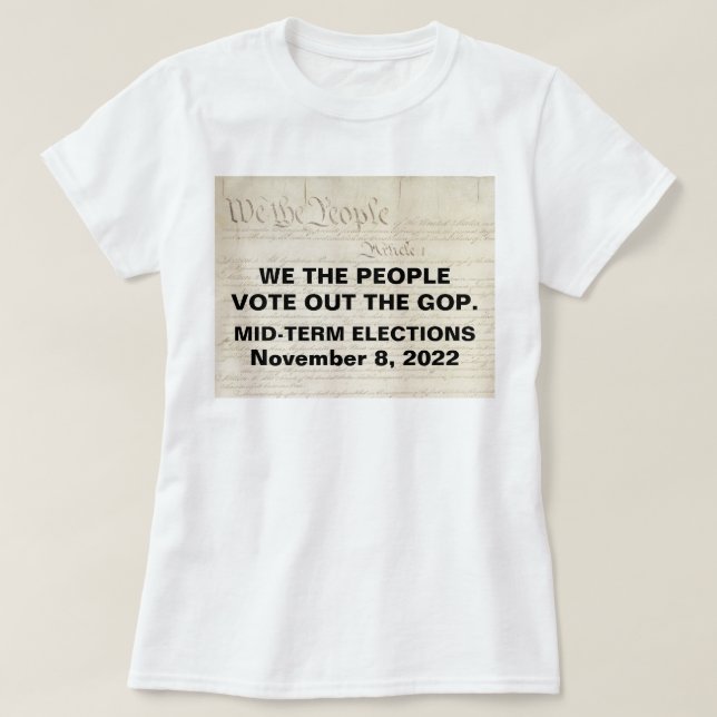 Camiseta Nós, Pessoas, Votamos As Eleições Intermédias Do G (Frente do Design)