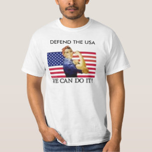 Camiseta nós podemos fazê-lo, DEFENDEMOS OS EUA