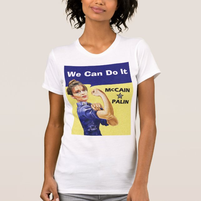 Camiseta Nós podemos fazê-lo - McCain * Palin (Frente)