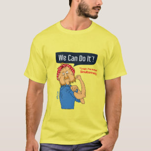 Camiseta Nós podemos fazer isso - tosse, xixi e peido simu