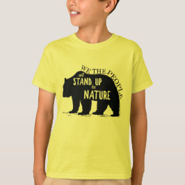 Camiseta Nós que as pessoas representam acima a natureza -