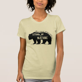 Camiseta Nós que as pessoas representam acima a natureza -