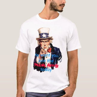 Camiseta Nós queremo-lo juntamo-nos ao exército do punk