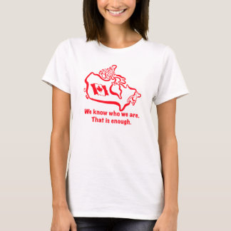 Camiseta Nós sabemos quem somos. Isso é o suficiente.