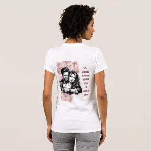 Camiseta Nos Seus Braços Com Você