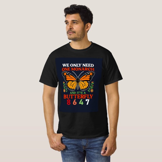 Camiseta nós só precisamos de um monarca... (Frente Completa)