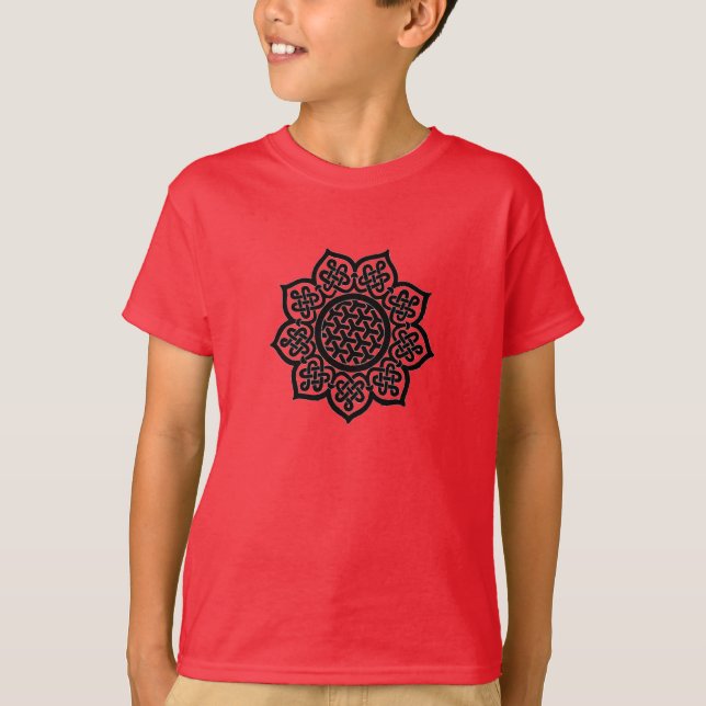 Camiseta NÓS SÓIS GÓTICO Preto Nós Celta  (Frente)
