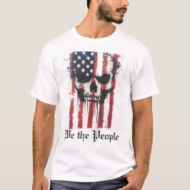 Camiseta Nós somos a bandeira americana do crânio das Pesso