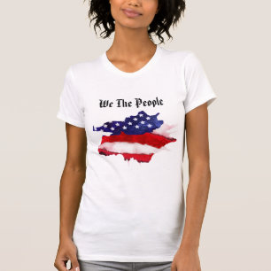 Camiseta *~* Nós somos a bandeira Pessoas americana Waterco