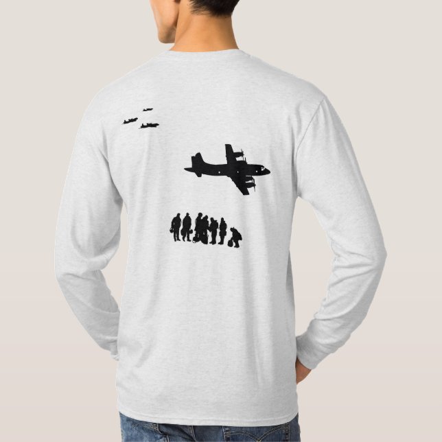 Camiseta Nós somos Aircrewmen naval! P-3 Orions e grupos! (Verso)