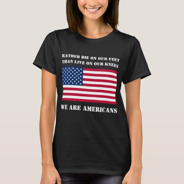 Camiseta Nós somos americanos (escuros) - Camisa-T (Frente)