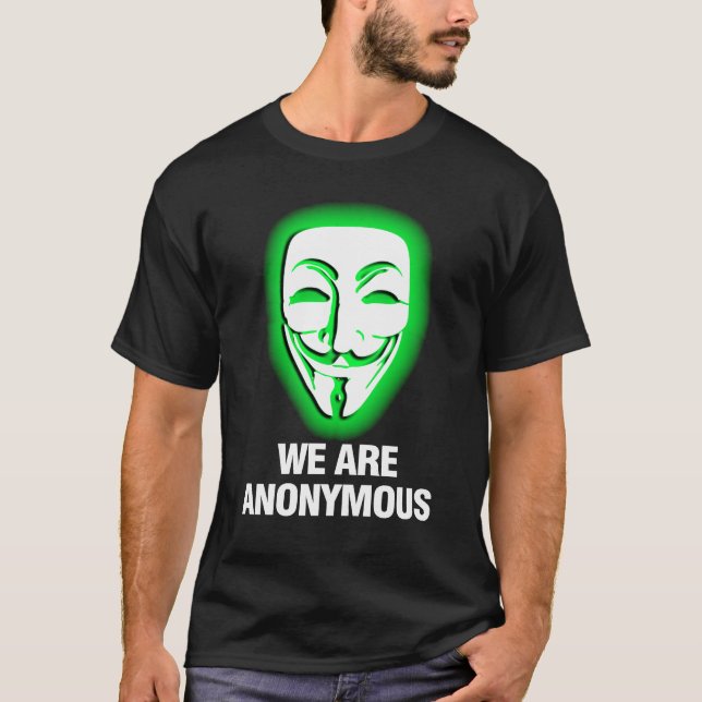 CAMISETA NÓS SOMOS ANÓNIMOS. (VERDE) (Frente)