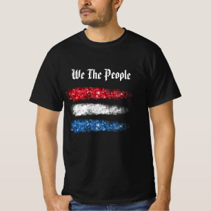Camiseta *~* Nós Somos As Pessoas - Bandeira Abstrato ameri