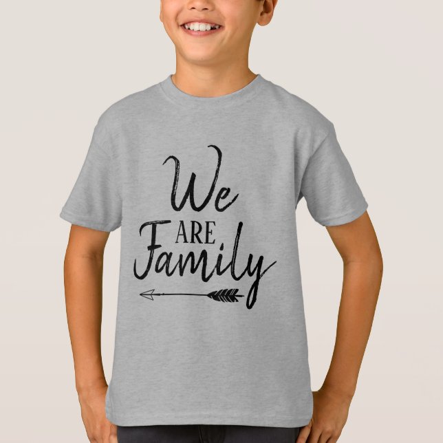 Camiseta Nós somos família - adopção, família adoptiva, (Frente)