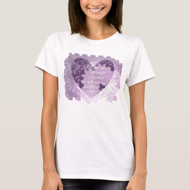 Camiseta Nós somos mais fortes junto, nós não seremos (Frente)