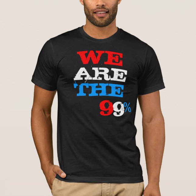 Camiseta Nós somos os 99% por XSTITCHESX (Frente)