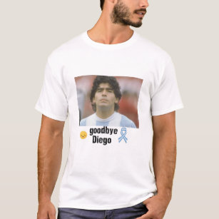 T-shirt Diego Maradona Homenagem Branca Unisex - Moda Favela