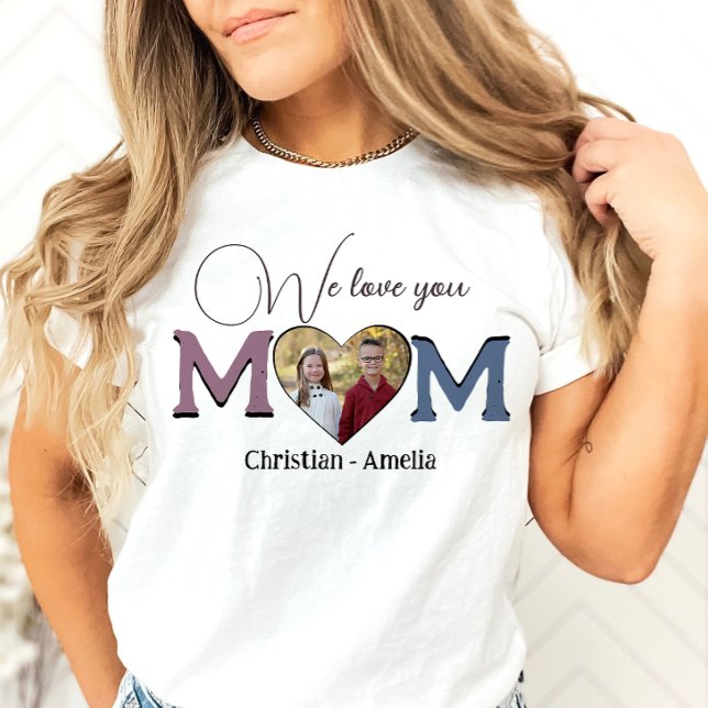 Camiseta Nós Te Amo Filhos Dias de as mães Da Mãe Foto Boni (Criador carregado)