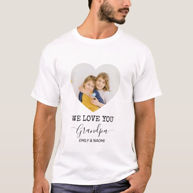 Camiseta Nós Te Amo Vovô | T-Shirt Personalizado (Frente)