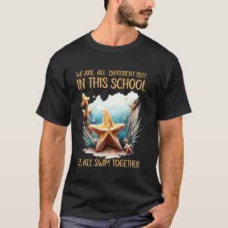 Camiseta Nós Todos Diferentes, Mas Nesta Escola Todos Nós N