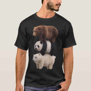 Camiseta Nós Ursos Meme de Bares Empilhados Realistas
