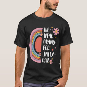 Camiseta Nós Usamos Laranja Para o Dia da Unidade Daisy Ant