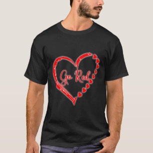 Camiseta Nós Usamos Vermelho Em Fevereiro Vá Vermelho Consc