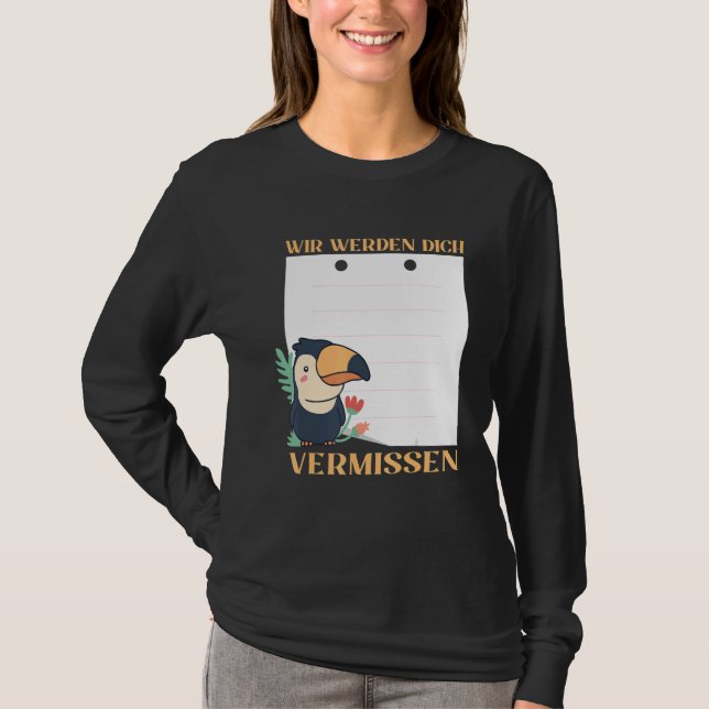 Camiseta Nós Vamos Te Extrañar Amigos Despedida com Si (Frente)