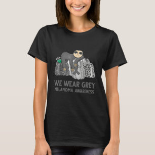 Camiseta Nós Vestimos a Cinza Melanoma Sensibilização Sloth