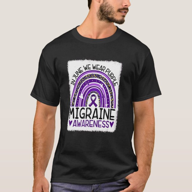 Camiseta Nós Vestimos a Enxaqueca Roxo-Ra (Frente)