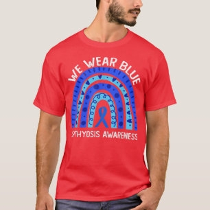 Camiseta Nós Vestimos Azul Para A Consciência Da Ictiose