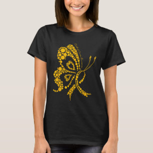Camiseta Nós Vestimos Dourados Para A Infância Cancer Mante