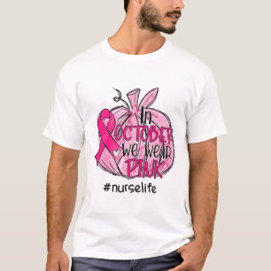 Camiseta Nós Vestimos Enfermeira de Consciência do Cancer d