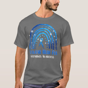Camiseta Nós Vestimos O Blue Rainbow Awsewome Para Nystagmo
