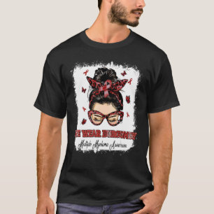 Camiseta Nós Vestimos o Guerreiro Borgonha Múltiplos Myelom