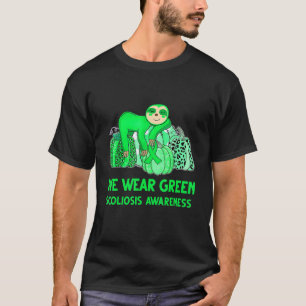 Camiseta Nós Vestimos Scoliose Verde Sloth
