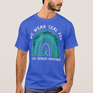 Camiseta nós vestimos teal para a sensibilização para esten