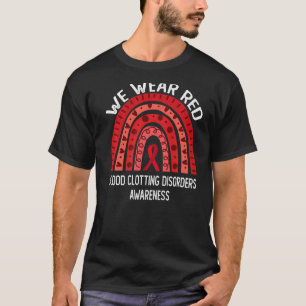 Camiseta Nós Vestimos Vermelho Para Distúrbios De Coagulaçã