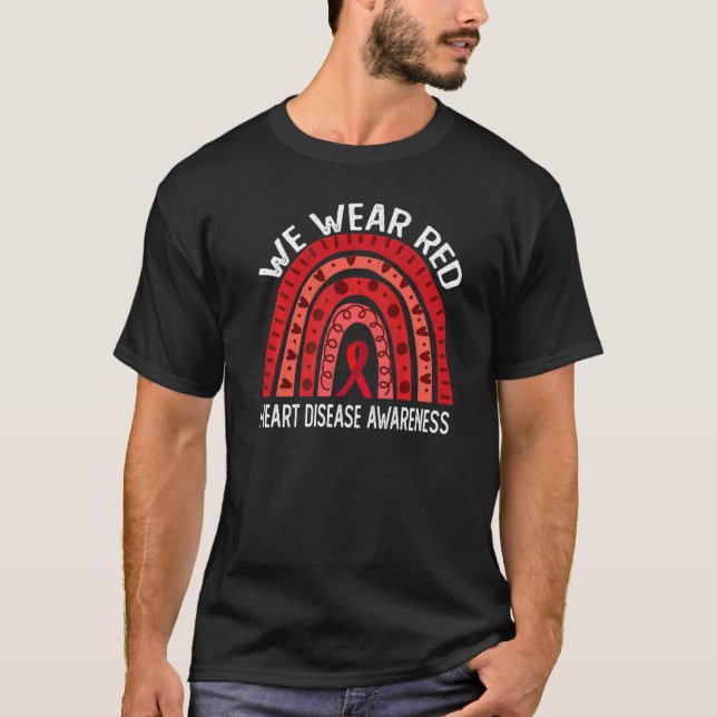 Camiseta Nós Vestimos Vermelho Para Sensibilizar Doenças Ca (Frente)