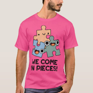 Camiseta Nós Viemos em Peças Piada de Quebra-Cabeça Diverti