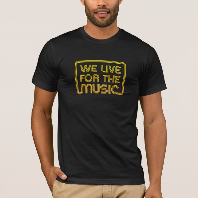 Camiseta Nós vivemos para o amarelo da música com o RR (Frente)