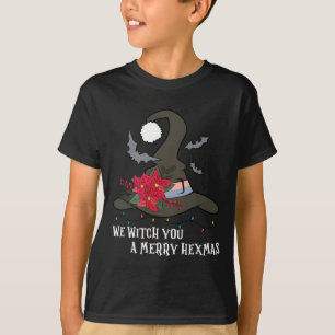 Camiseta Nós Vomitamos Você Feliz Hexmas Witchy Christmas W
