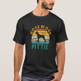 Camiseta Nose Work Pittie Boxer Dog Silhouket
