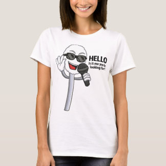 Camiseta Nosework engraçada cantando Q-ponta