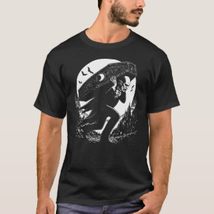 Camiseta Nosferatu carregando seu caixão