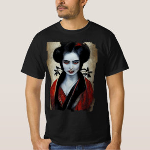 Camiseta Nosferatu Geisha   Retrato de uma Vampira