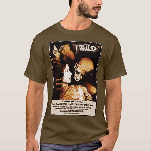 Camiseta Nosferatu, o Vampiro Poster T-Shirt (Frente)