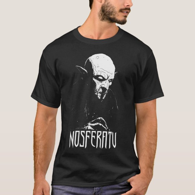 Camiseta Nosferatu Vampiro Drácula Clássica Horror Flick (Frente)