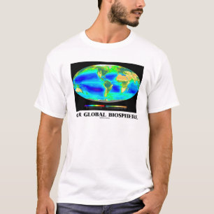 Camiseta Nossa biosfera global (fotossíntese global)