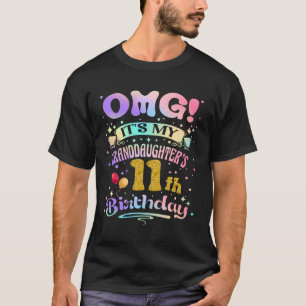 Camiseta Nossa, é o 11º aniversário da minha neta 11 anos